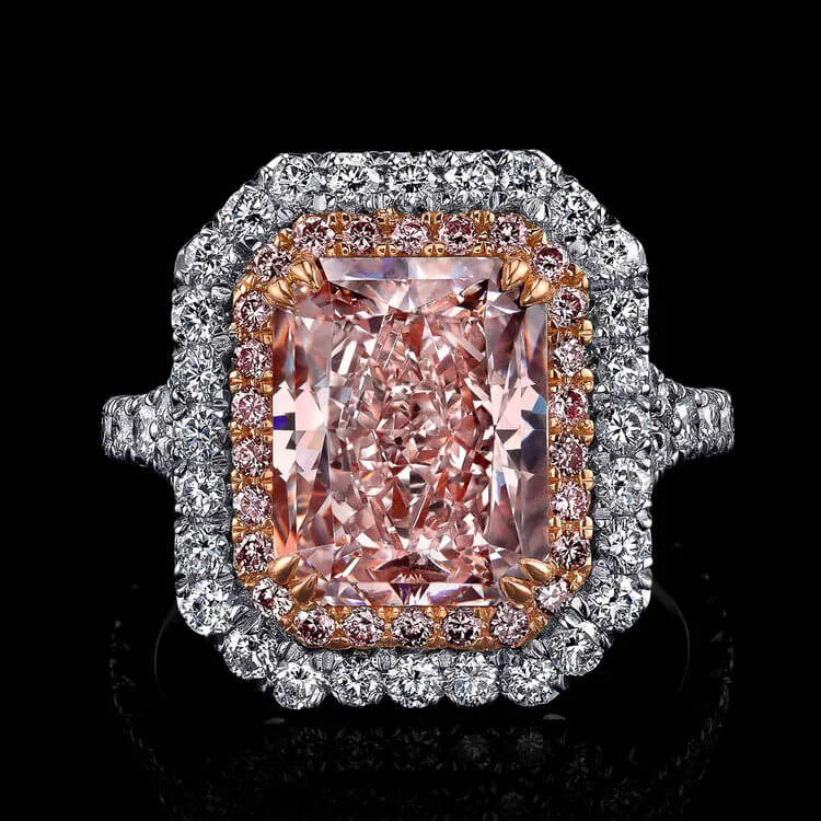 Huge pink hot sale diamond ring